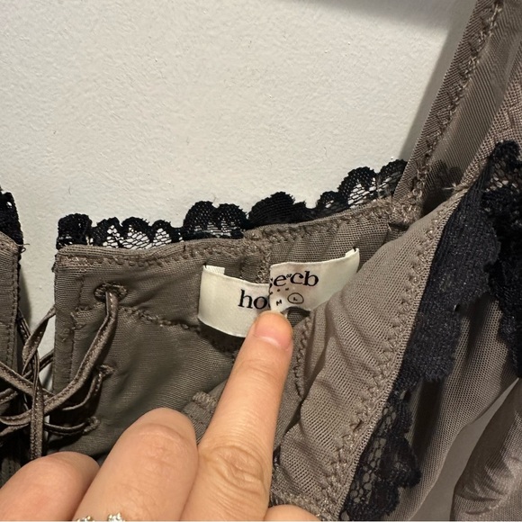 HOUSE OF CB Seraphina Smoke Corset Dress Large - Picture 12 of 13